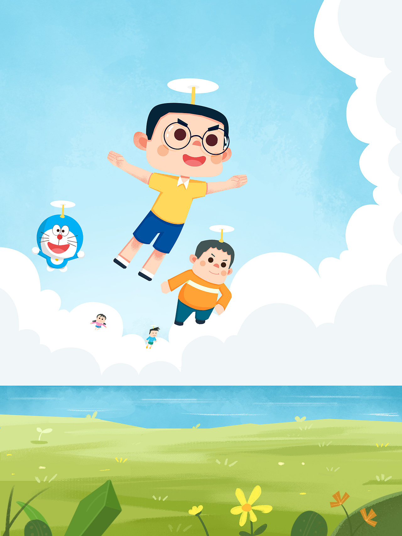 一组摸鱼（图ZMjMwMDIwNjAw） - 儿童插画 - 站酷设计师星期天不上发条原创素材 - 站酷ZCOOL