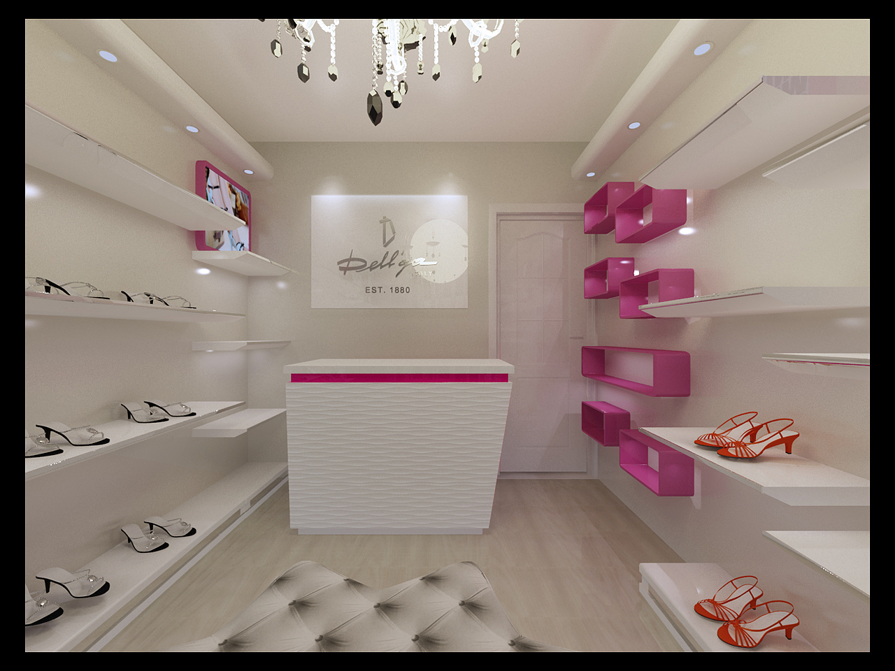 室内设计--鞋店设计