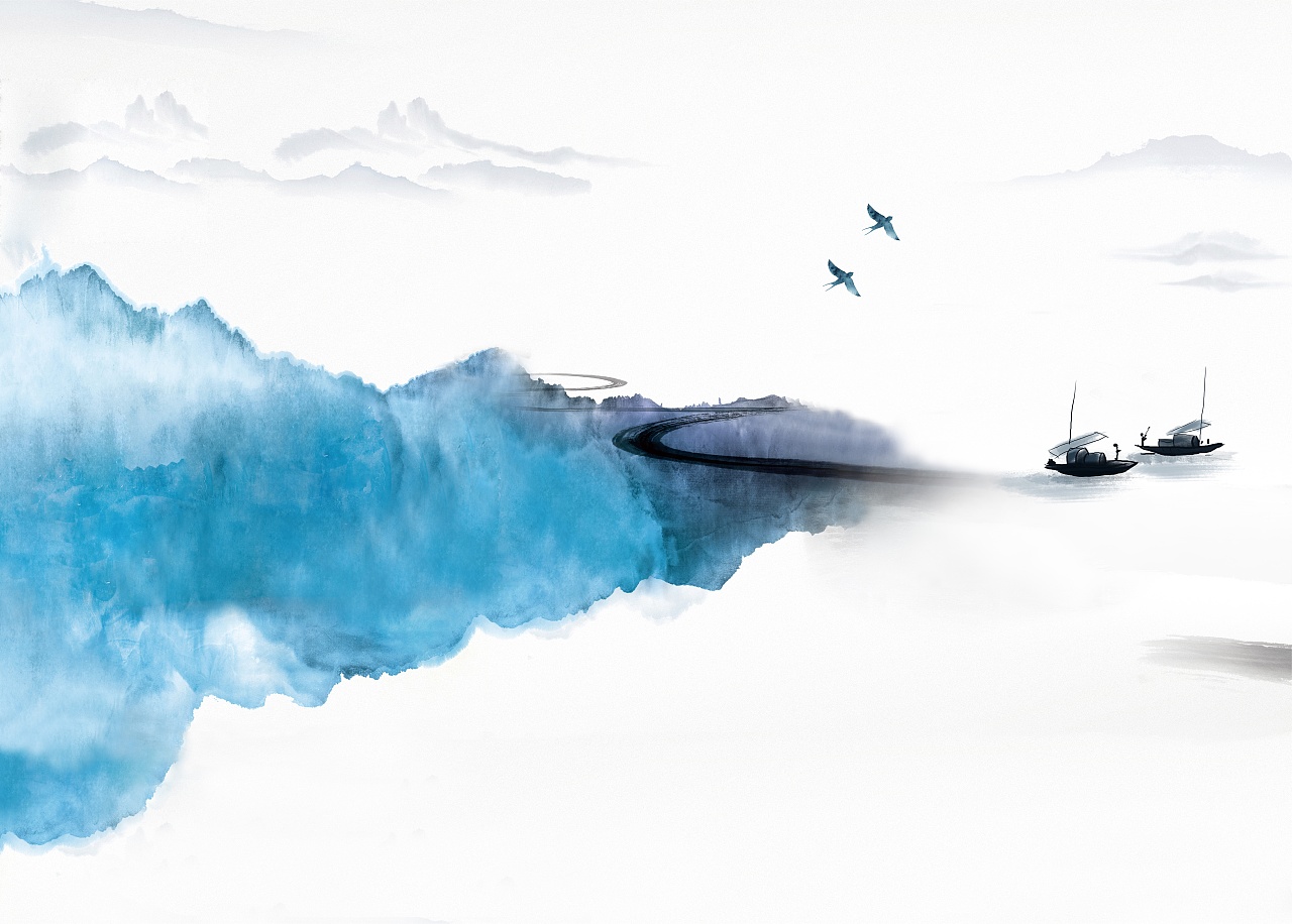 2019山水2（图ZMTY5MDA2MDEy） - 品牌 - 站酷设计师新中式纱画图库原创素材 - 站酷ZCOOL