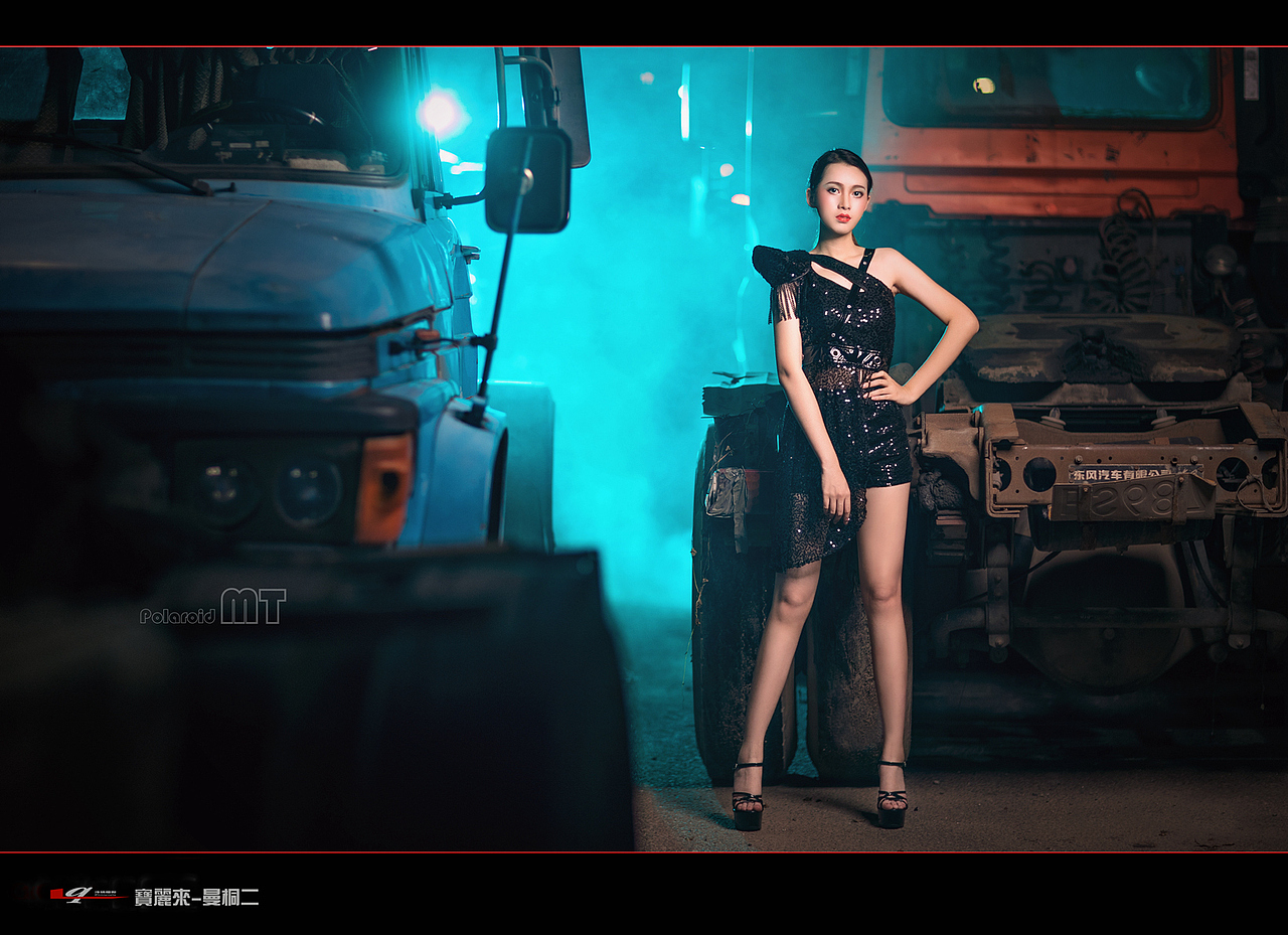 公路夜景人像一组