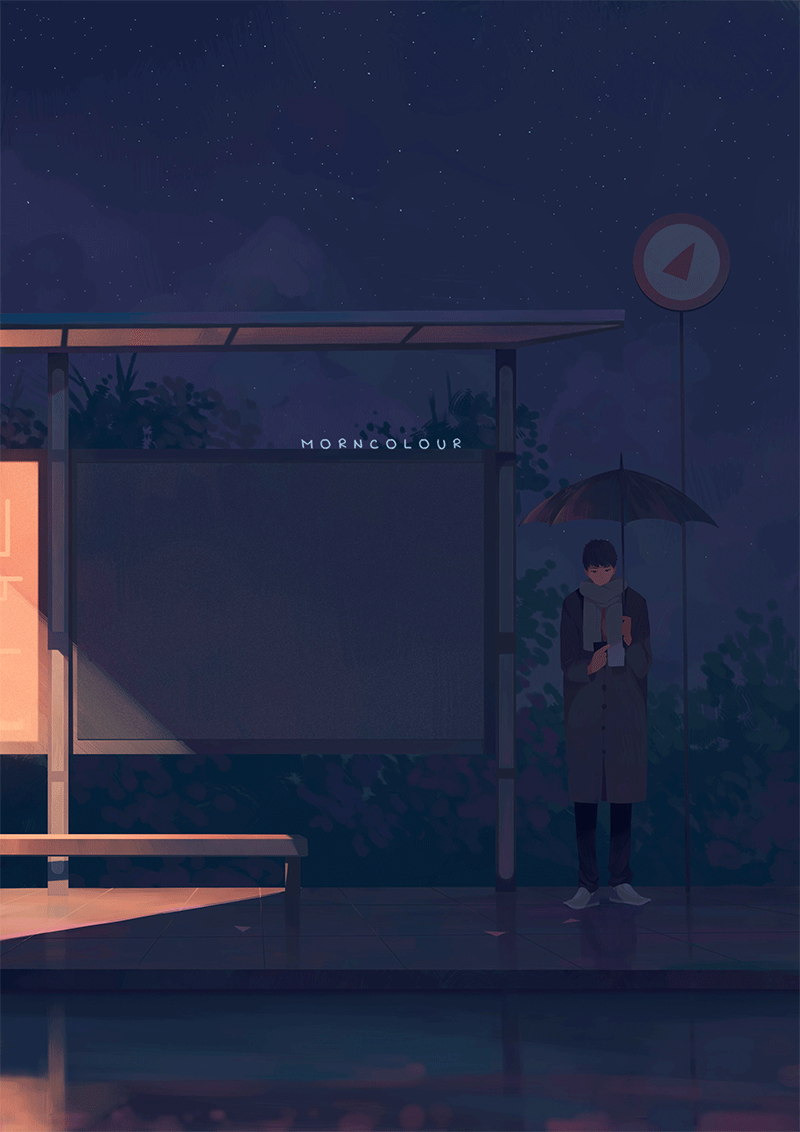 故事插画——走过时间 遇见你(图ZMTIyMDI2MDI4) - 创作习作 - 站酷设计师MORNCOLOUR原创素材 - 站酷ZCOOL