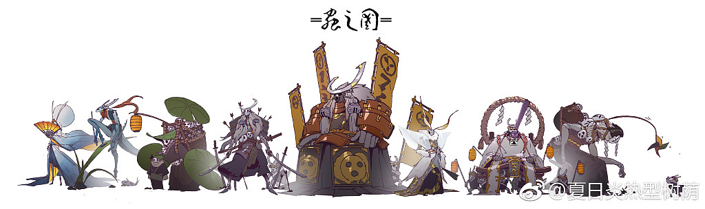 虫之国 设定（图ZMTMyNTY4MDY0） - 概念设定 - 站酷设计师夏日炎热型树荫原创素材 - 站酷ZCOOL