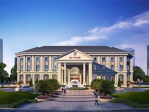 舒城某楼盘亮化照明效果图