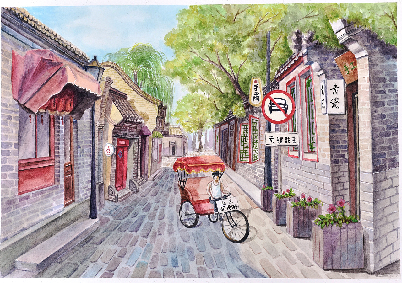 街景系列|纯艺术|绘画|Xuanzi_ - 原创作品 - 站酷 (ZCOOL)
