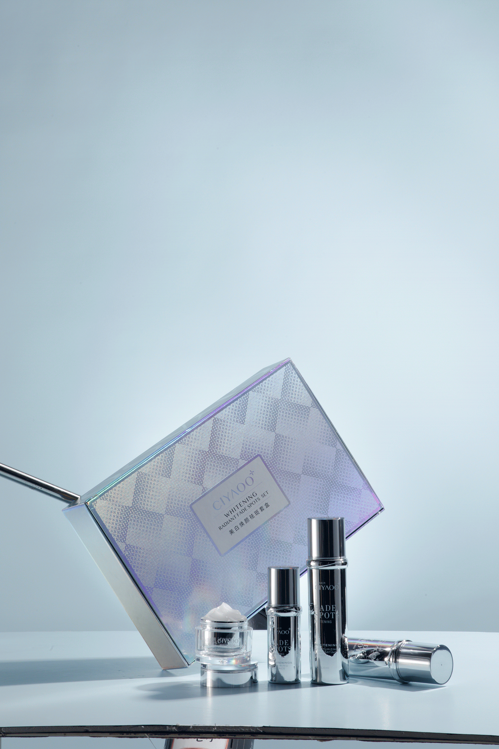 摄影修图案例分享|化妆品|瓷雅美白套装