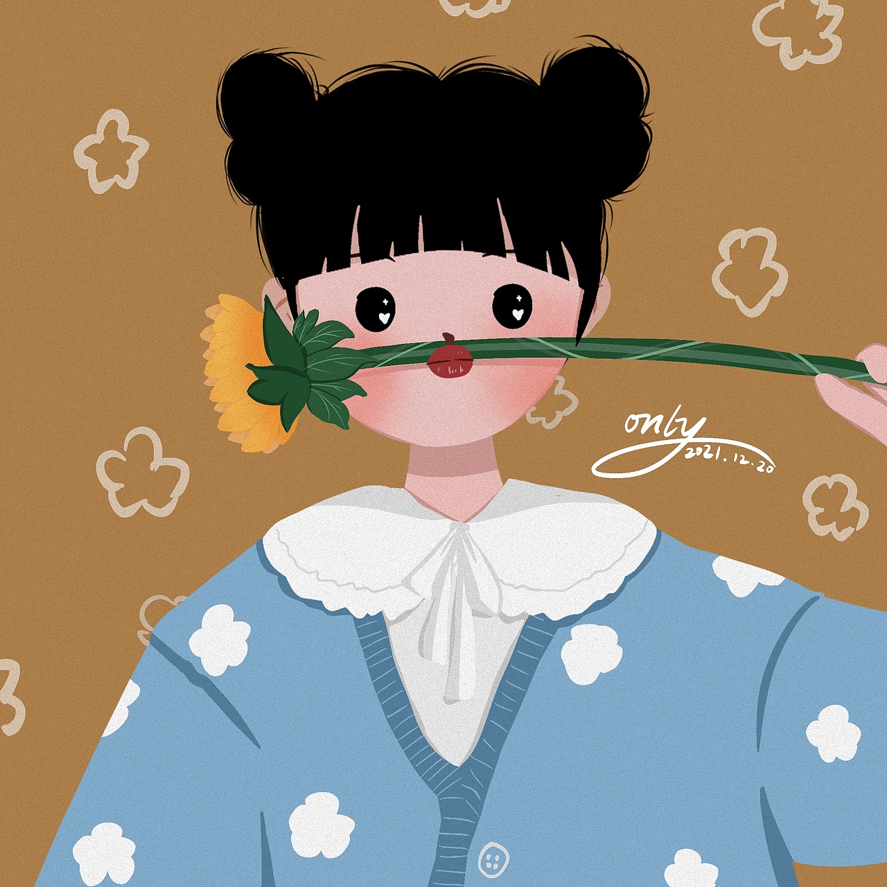 插画头像（图ZMjgzODY5OTA0） - 创作习作 - 站酷设计师only爱吃肉原创素材 - 站酷ZCOOL