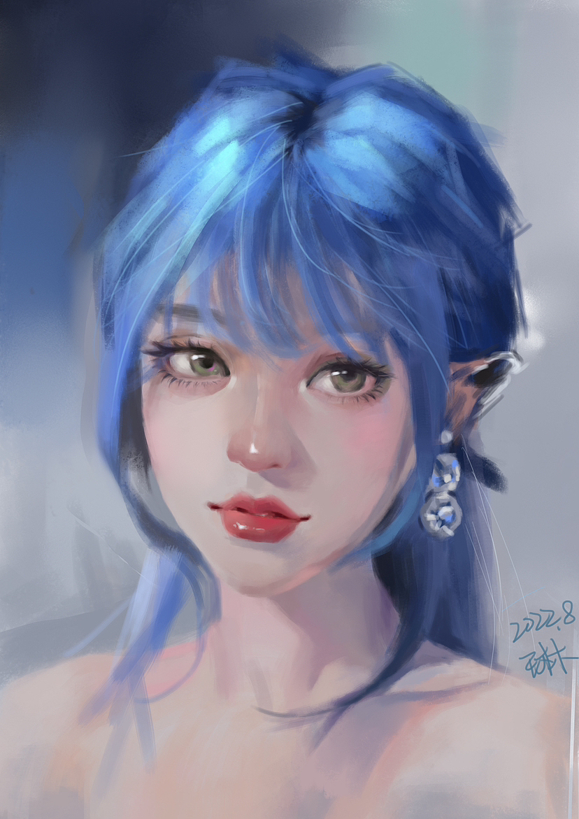 人像厚涂100一张