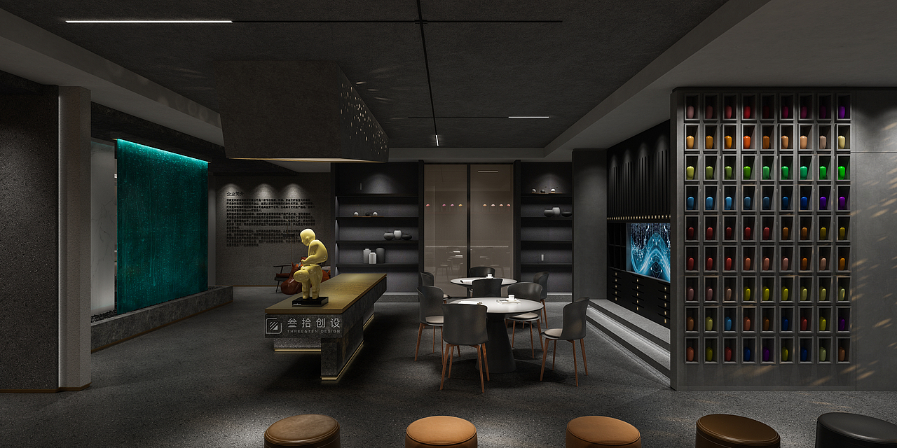 叁拾创设-长沙宣和均釉无机智能涂料展厅（图ZMTcxODk3MDEy） - 家装设计 - 站酷设计师湖南叁拾创设原创素材 - 站酷ZCOOL