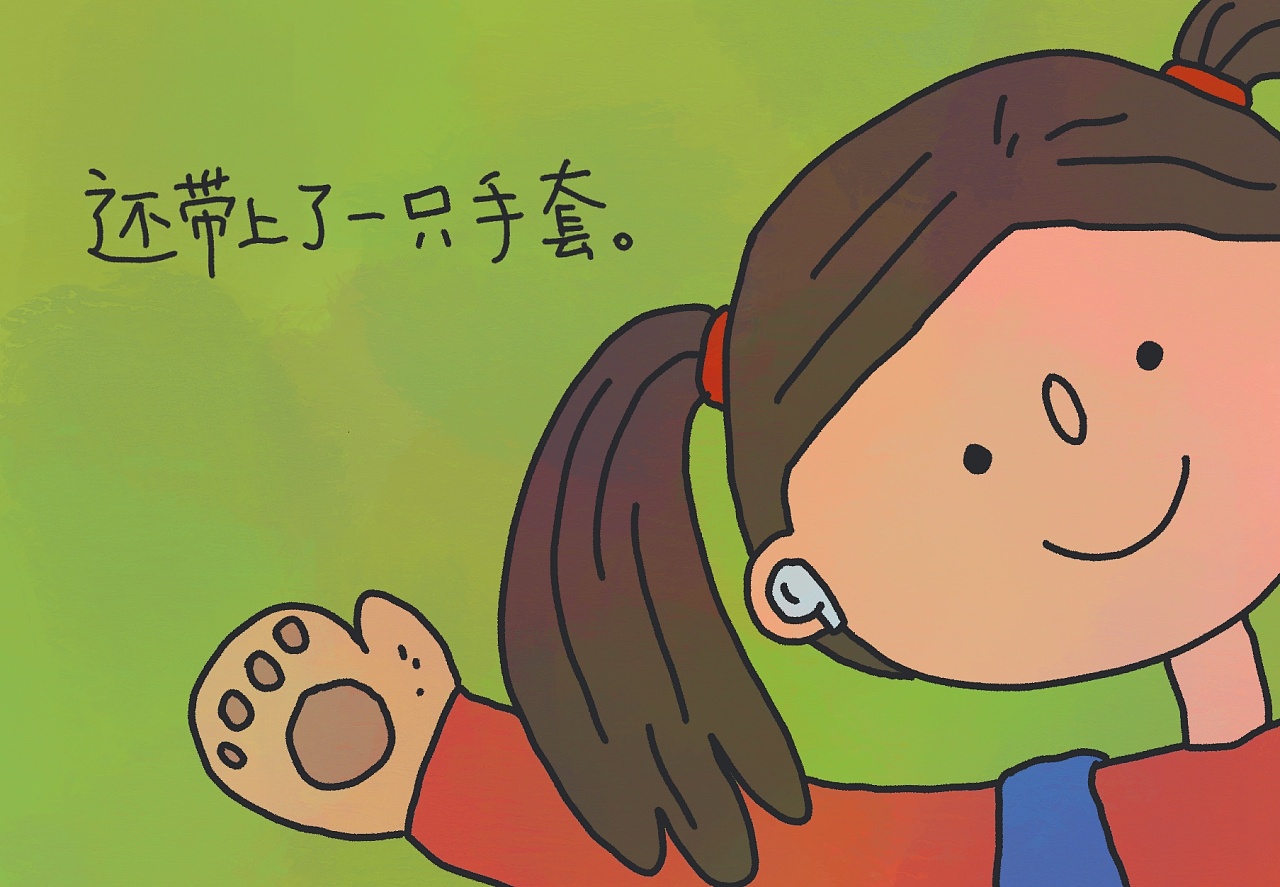 《一只手套》|插画|绘本|港薯片 - 原创作品 - 站酷 (zcool)
