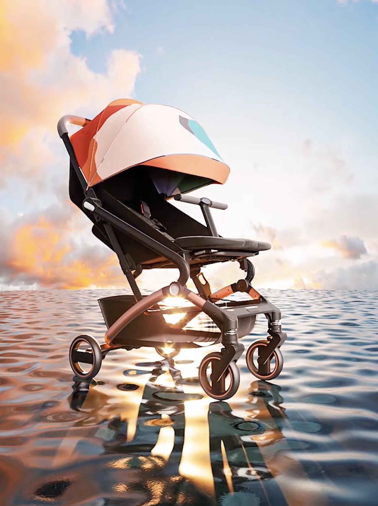 elittile婴儿推车拍摄加3d