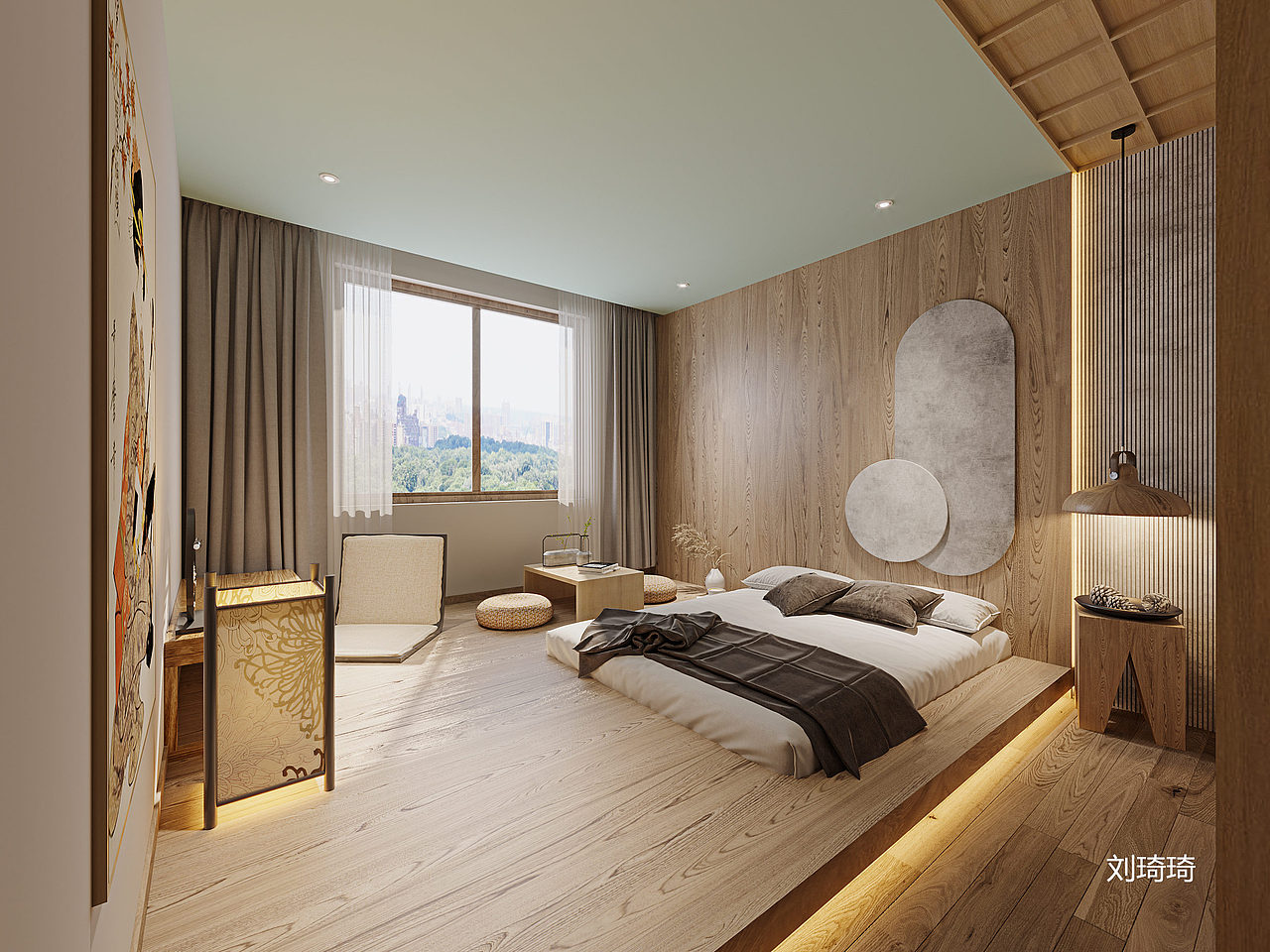 现代与新中式的完美结合,沉稳典雅,美感十足!