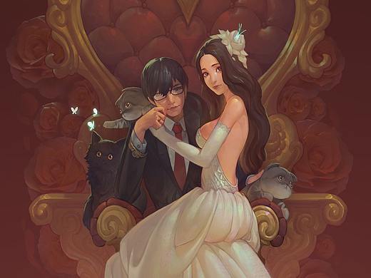 自己的结婚海报