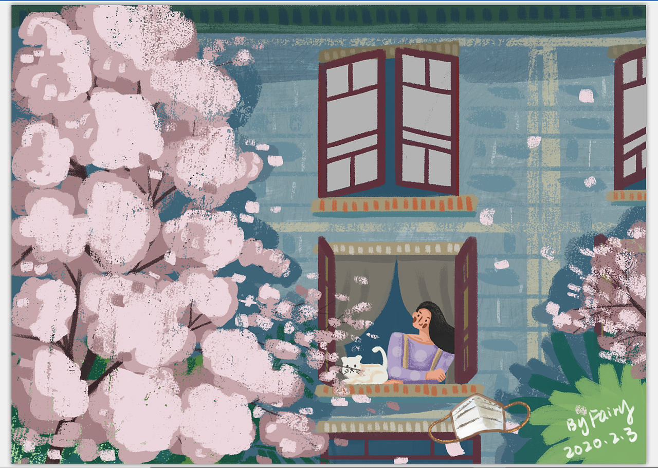 为武汉助威《樱花系列》