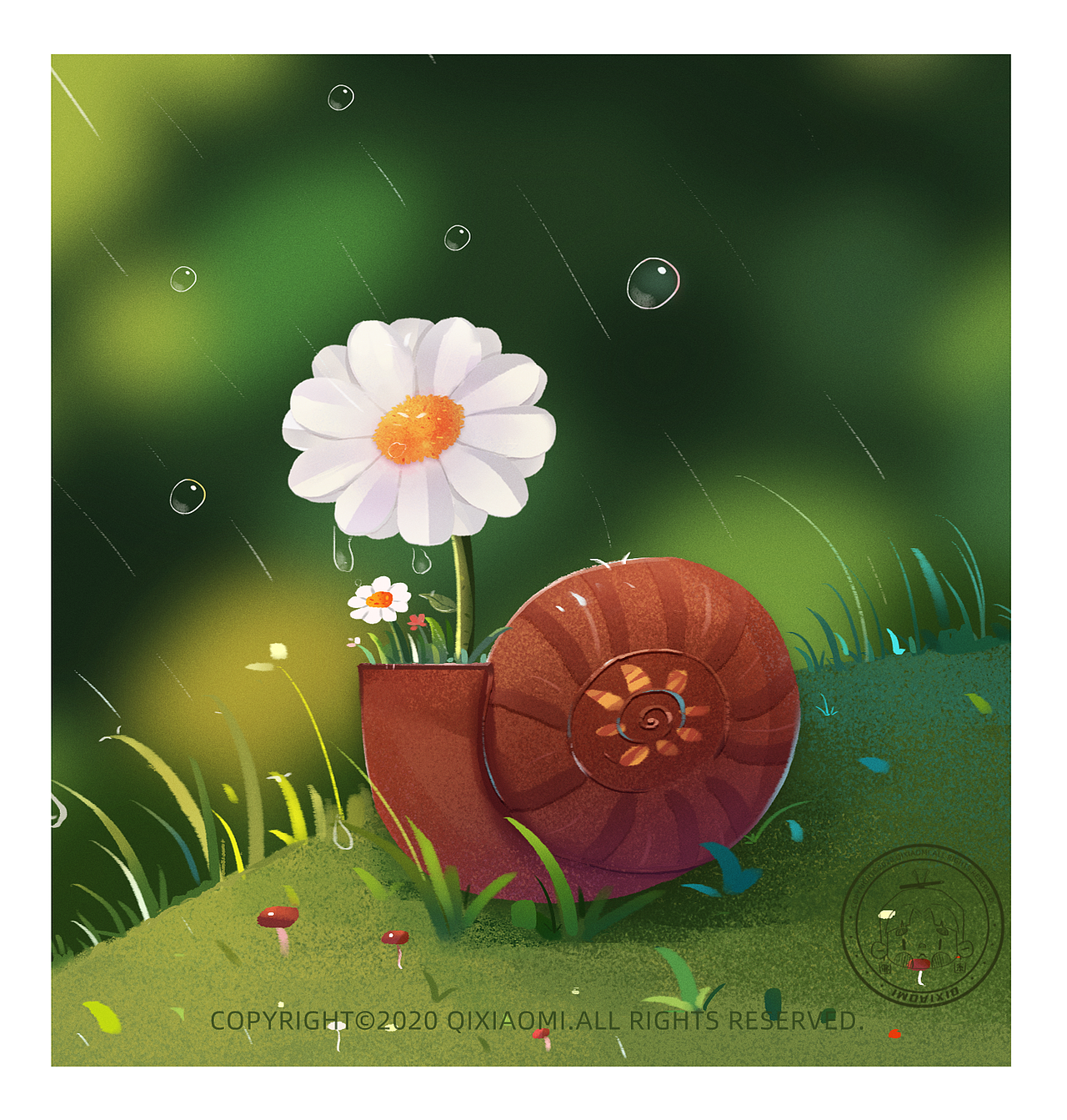 9宫格小植物插画系列