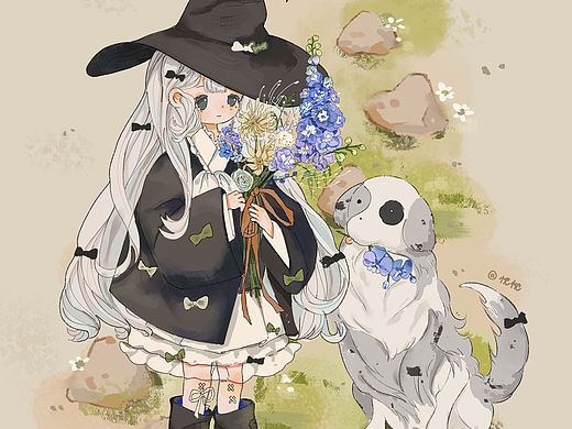 小女巫系列插画