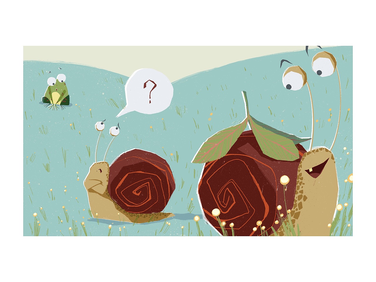 绘本故事《青蛙与蜗牛》（图ZMTY3MDgzMTg4） - 绘本 - 站酷设计师九山DADA原创素材 - 站酷ZCOOL