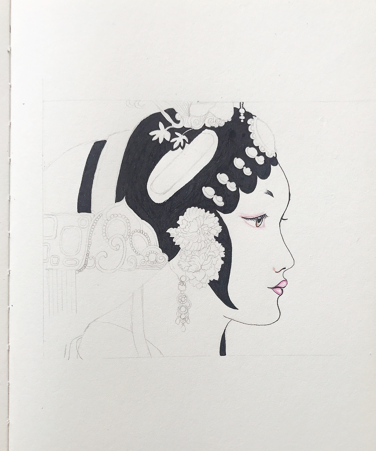 戏中人（图ZMTMwMTUwMTMy） - 创作习作 - 站酷设计师英子手绘插画控原创素材 - 站酷ZCOOL