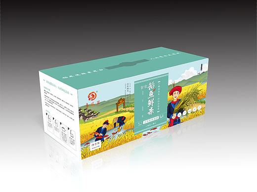 大米包装设计插画是主流