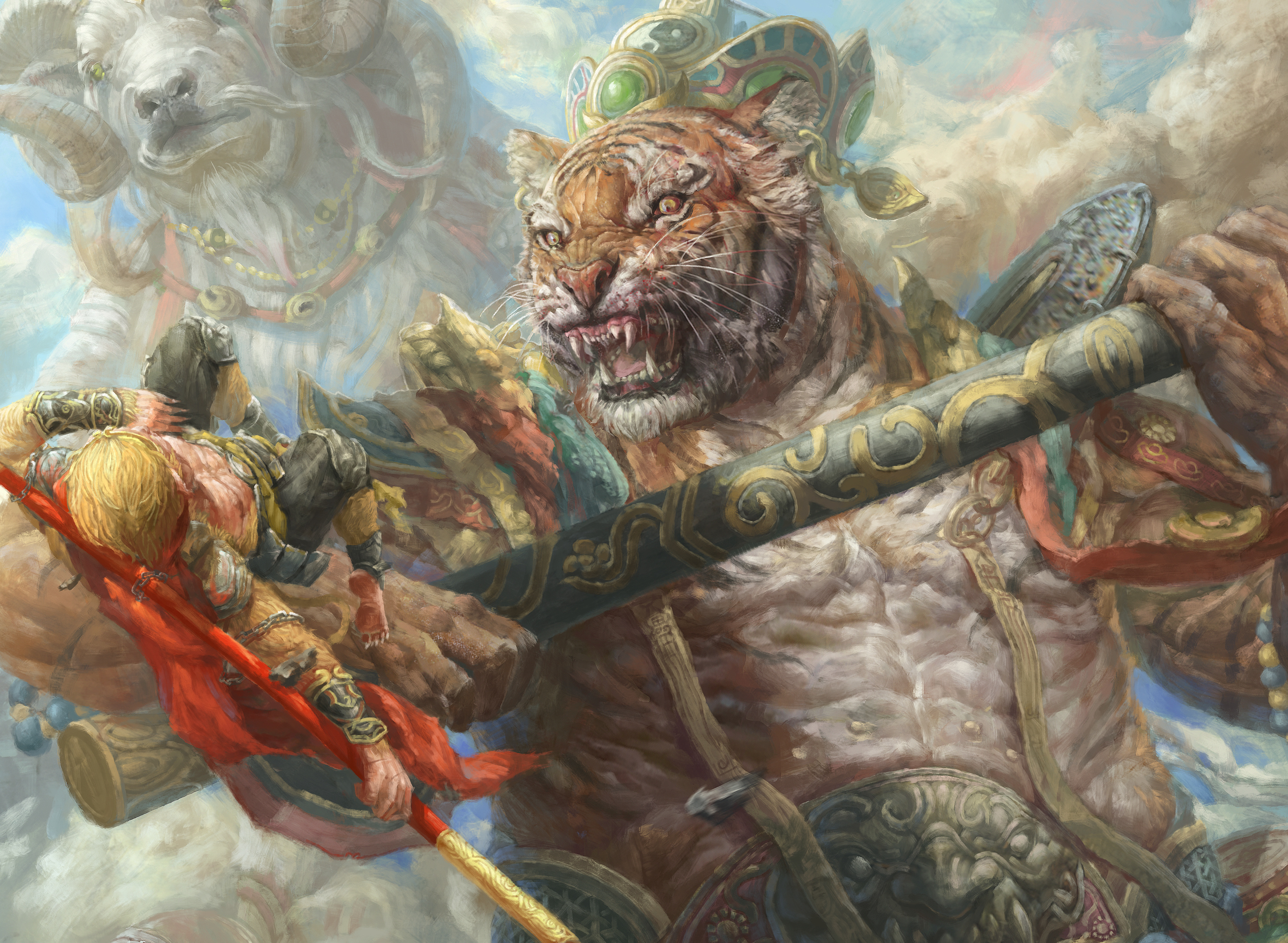 齐天系列三仙斗法|插画|游戏原画|徐子晖cicman