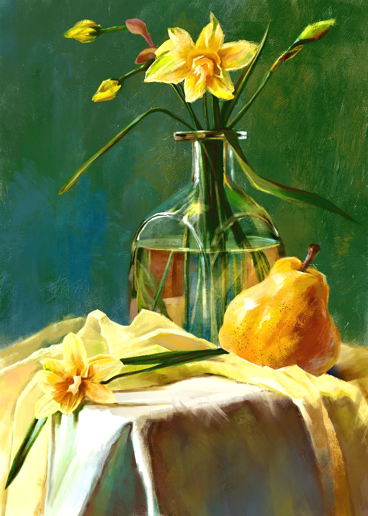 厚涂静物   青兰