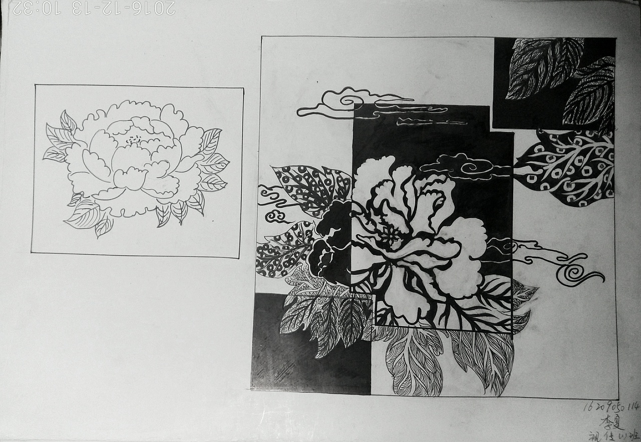 黑白装饰画（图ZMjEyMzE2MDM2） - 艺术插画 - 站酷设计师李百友原创素材 - 站酷ZCOOL