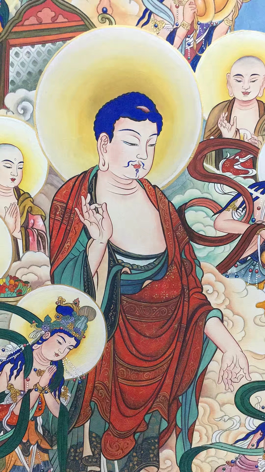 圆通圣寺西方极乐净土接引图