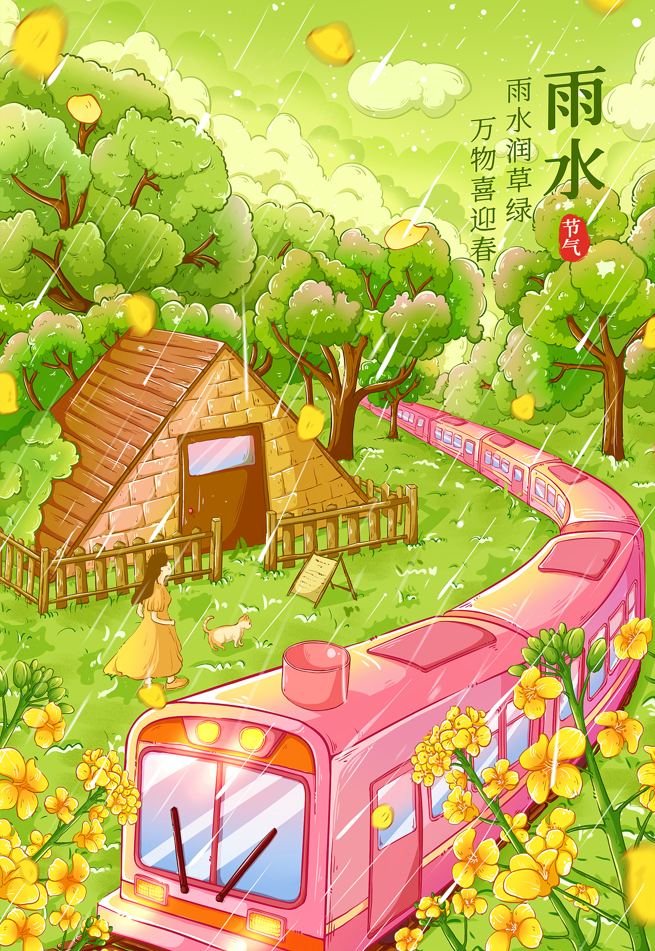 雨水——春雨降临《春风化雨万物萌动》