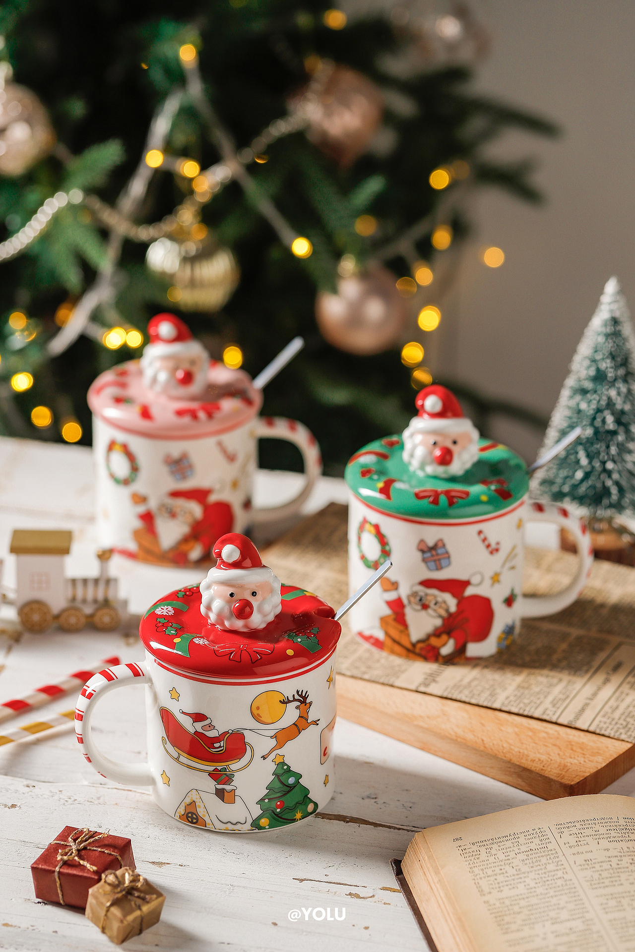 圣诞节主题拍摄 X 农夫山泉打奶茶/餐具/圣诞包装