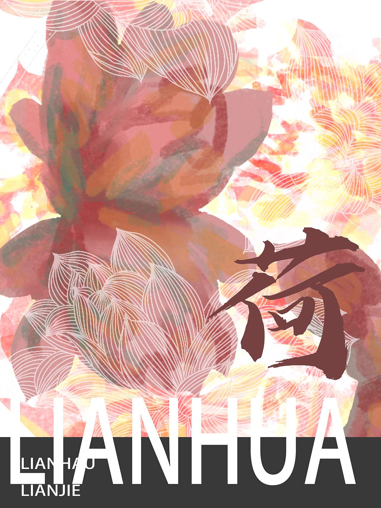 荷花/莲花包装海报/贴图