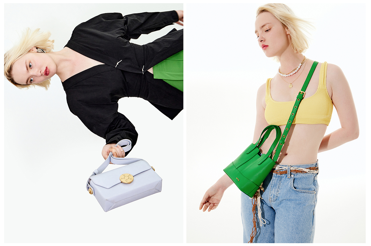 女包品牌拍摄,酷酷的模特