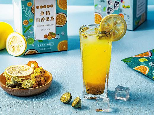 金桔百香果茶