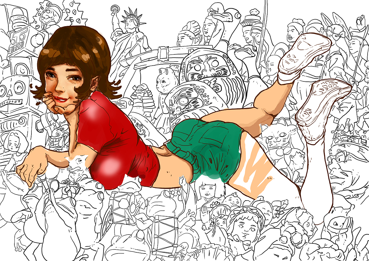 红辣椒Paprika（图ZOTgyNTkyNTI=） - 新锐潮流插画 - 站酷设计师王山北原创素材 - 站酷ZCOOL