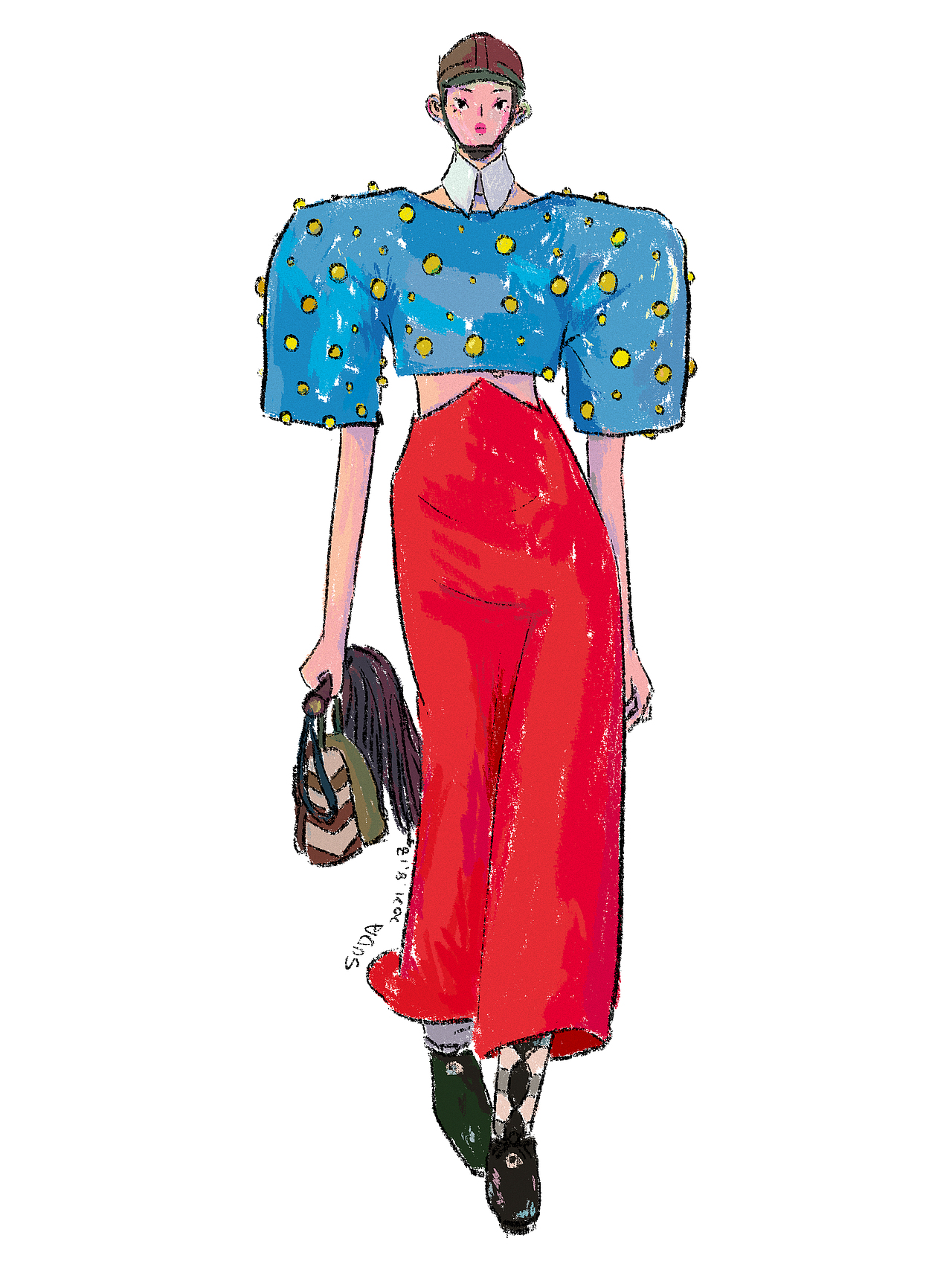 秀场模特速写练习（参考在最后两张）（图ZMjY4MzE4OTQ0） - 新锐潮流插画 - 站酷设计师ASUD原创素材 - 站酷ZCOOL