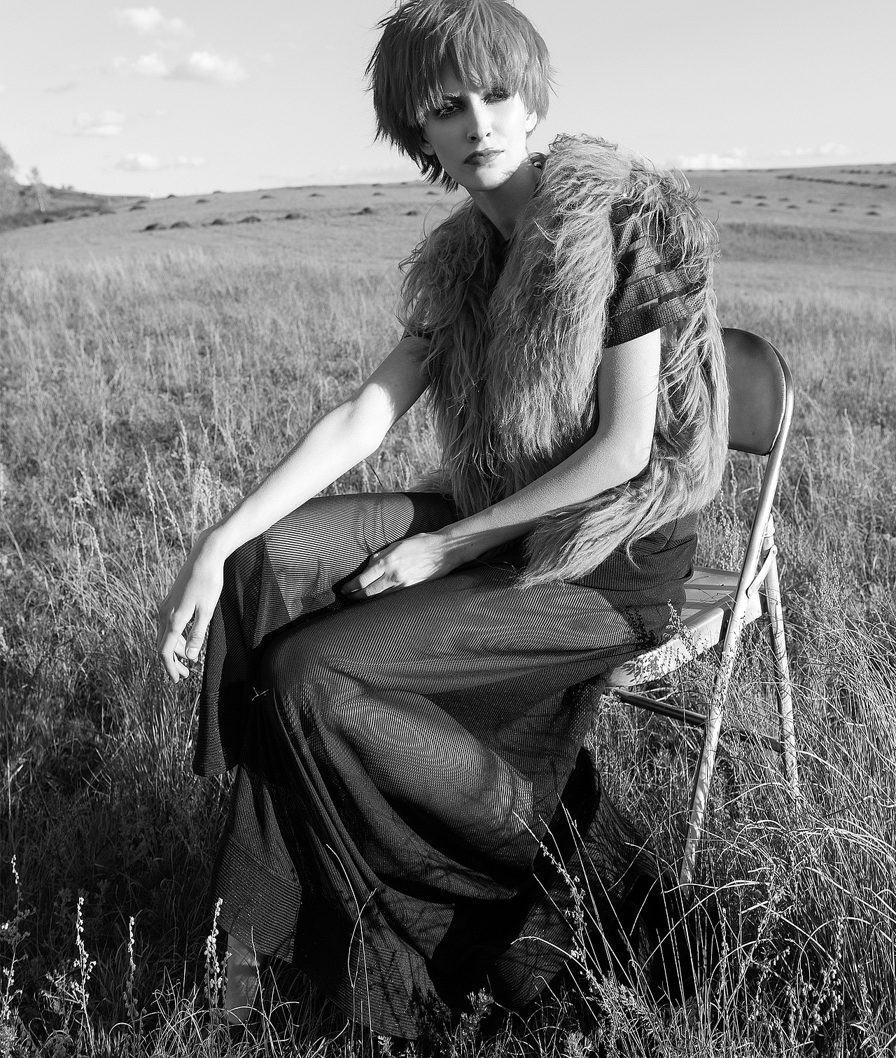 商业# #时尚# #服装大片#《塞罕坝》黑白系列