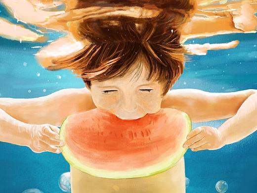 夏天（個(gè)人主頁-ZMjg5NTQ3MTY=） - 創(chuàng)作習(xí)作 - 站酷設(shè)計(jì)師小川川儂原創(chuàng)素材 - 站酷ZCOOL