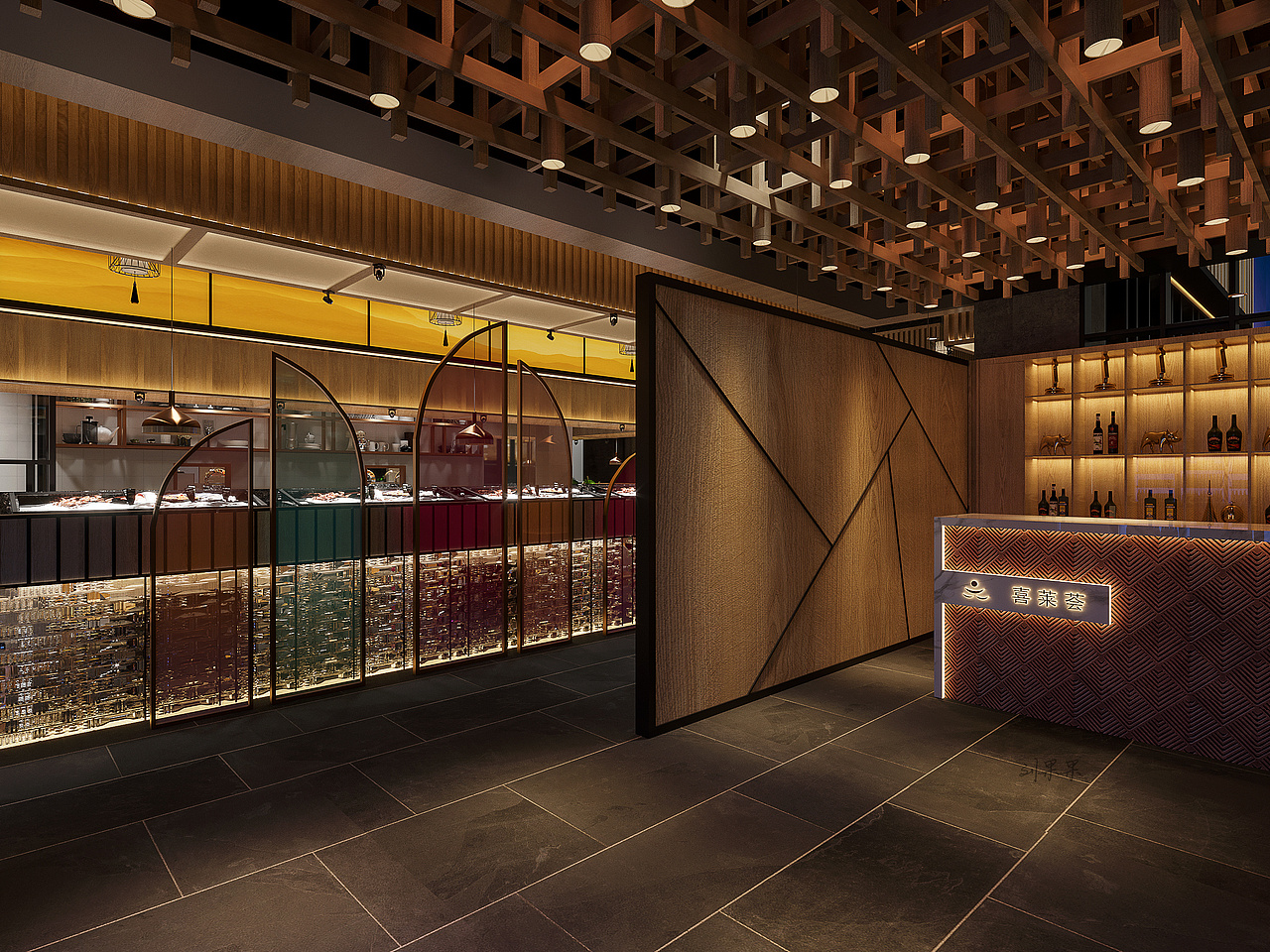 中式海鲜自助餐厅 | 空间有了气质，便有了灵魂