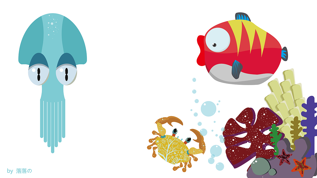 没事的时候自己画画,当桌面还是不错的。