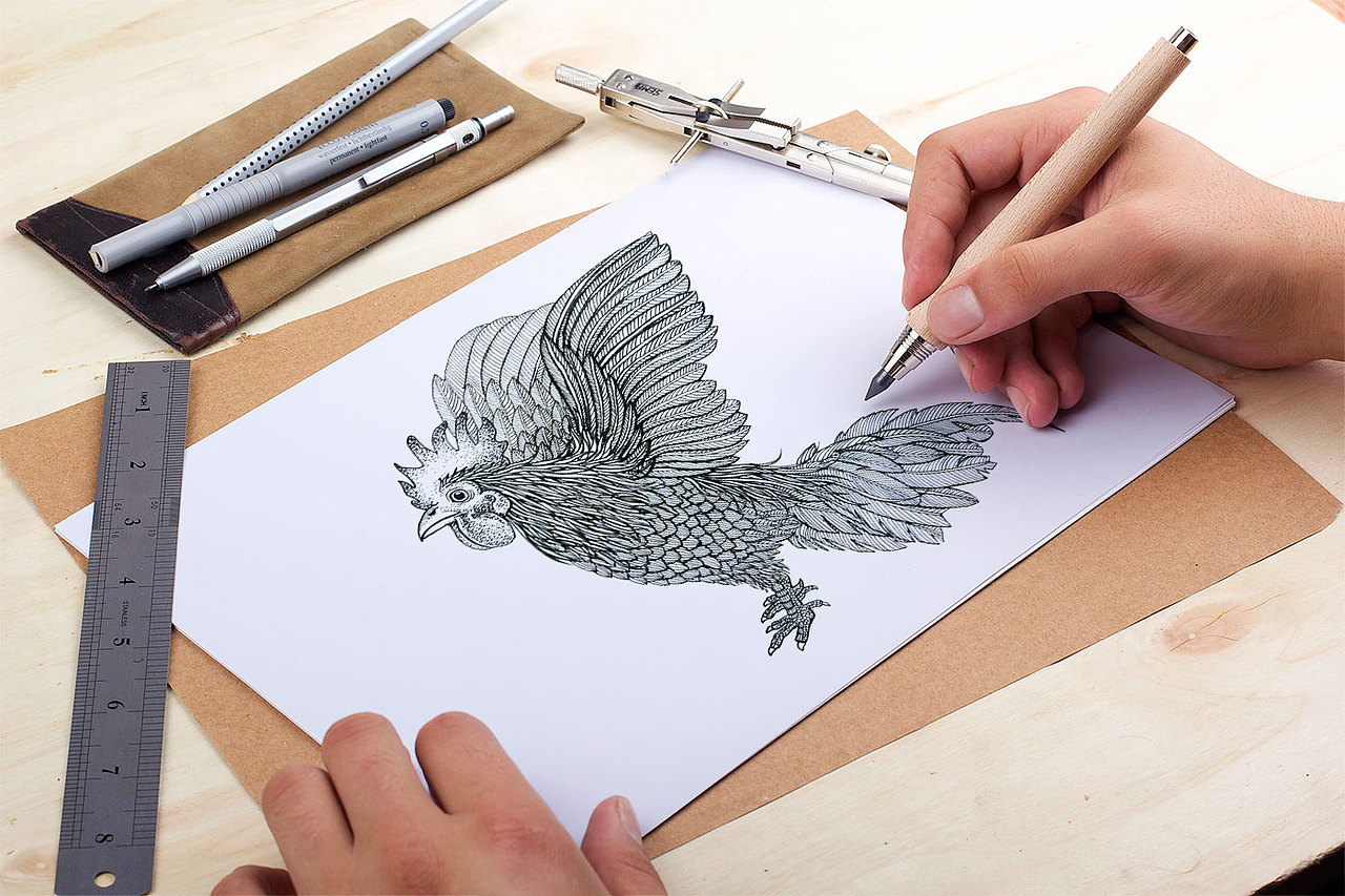 站斗鸡（图ZNzExMTUwMzY=） - 创作习作 - 站酷设计师葆光设计原创素材 - 站酷ZCOOL