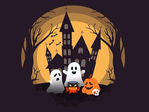 萬(wàn)圣節(jié)動(dòng)效練習(xí)（個(gè)人主頁(yè)-ZNTYxNjcxODQ=） - 創(chuàng)作習(xí)作 - 站酷設(shè)計(jì)師魚鰭YuQi__KK原創(chuàng)素材 - 站酷ZCOOL