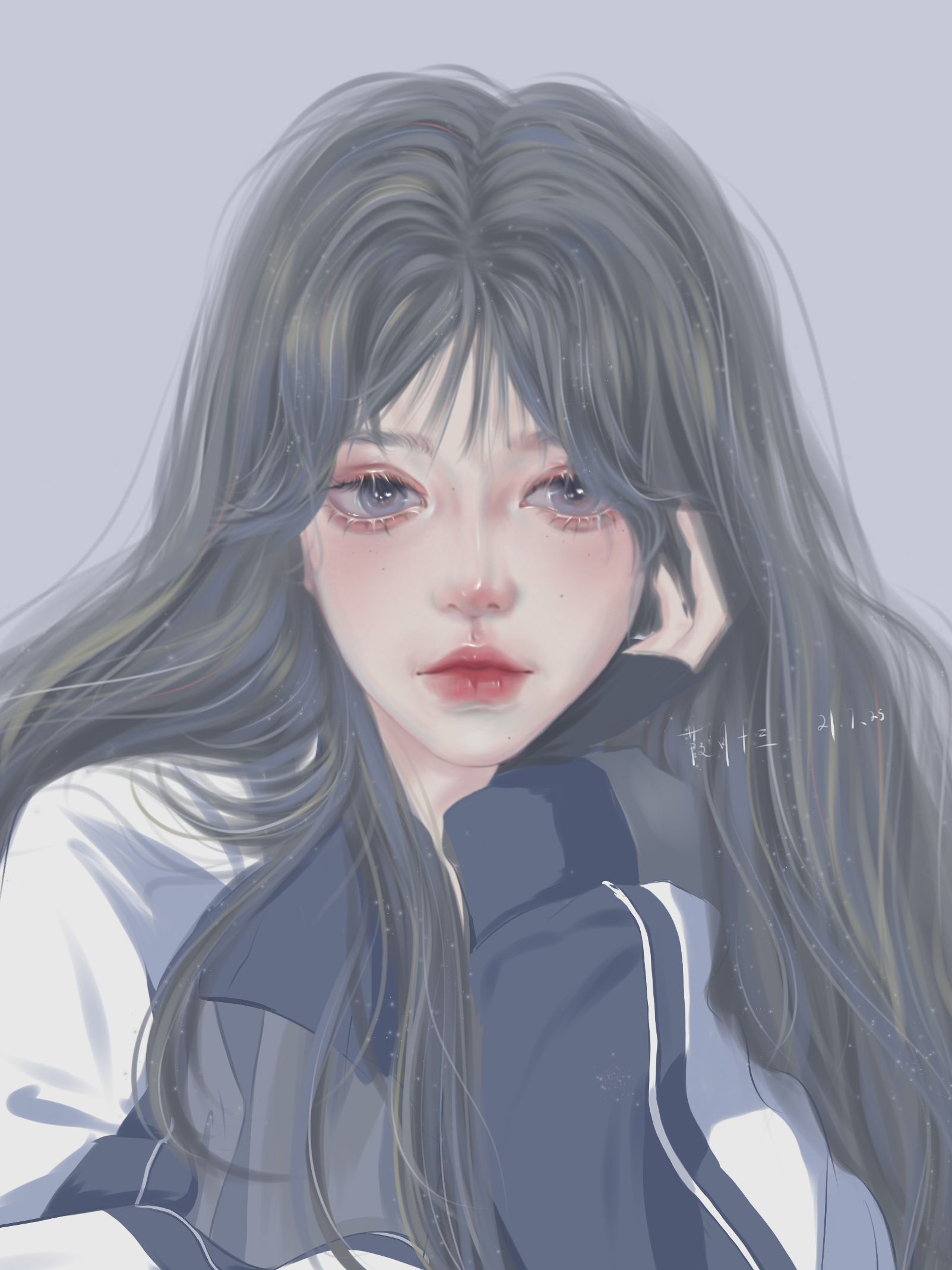 ipad绘画练习,女生头像壁纸