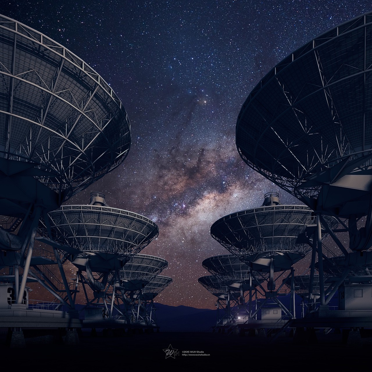 射电天文台（图ZMjU1NzE4ODg=） - 场景 - 站酷设计师_WUH_原创素材 - 站酷ZCOOL