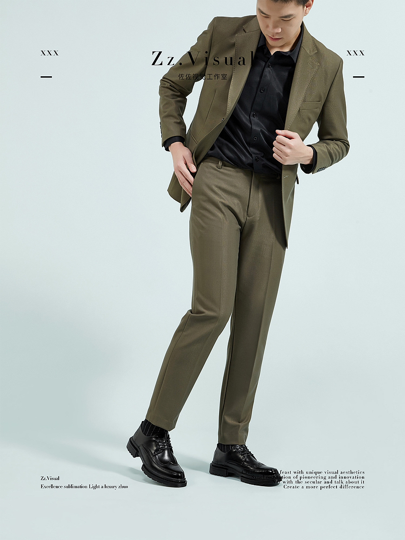 商务男装模特拍摄 正装皮鞋摄影 春夏男装拍摄