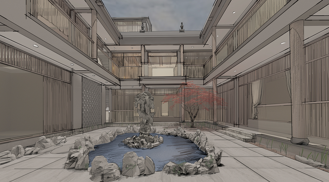 电脑手绘效果图