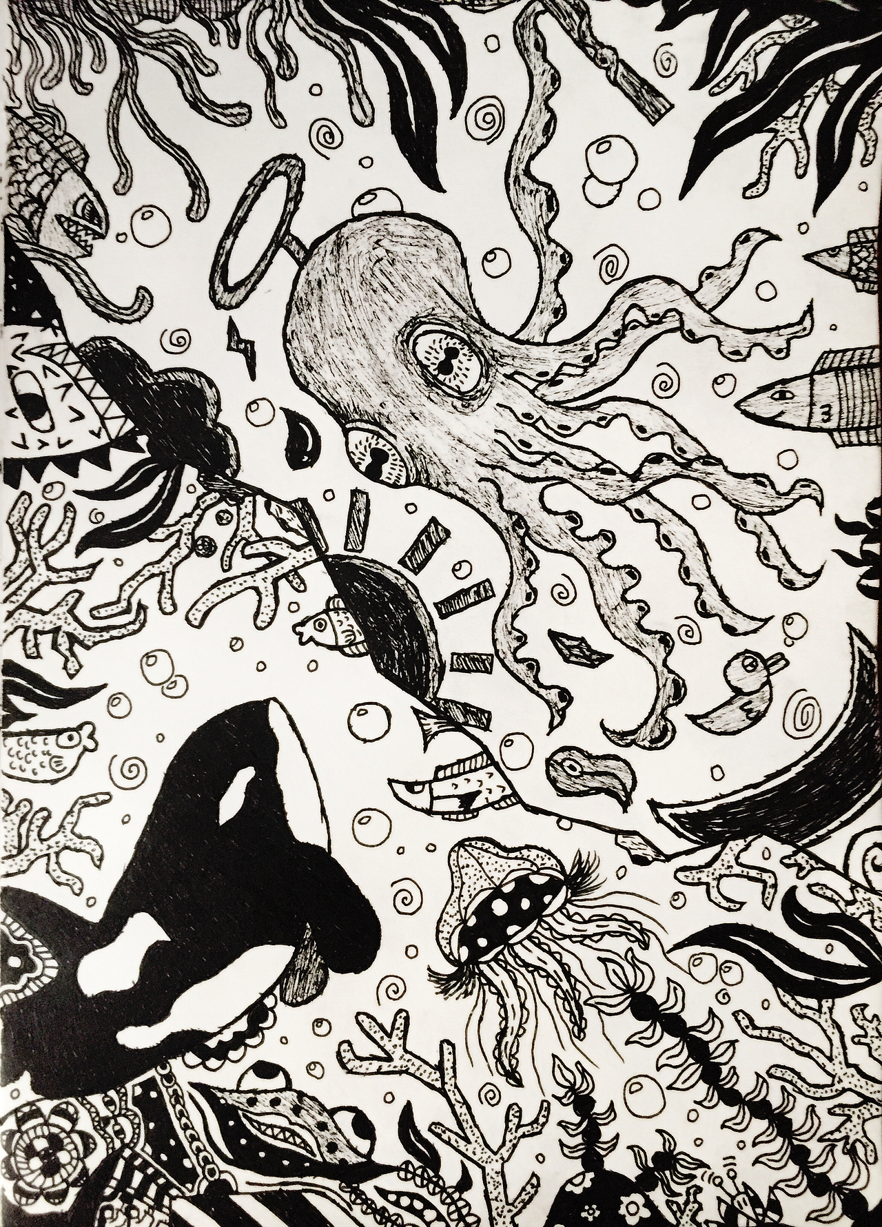 2018 : 最后的一些涂鸦小画儿~~