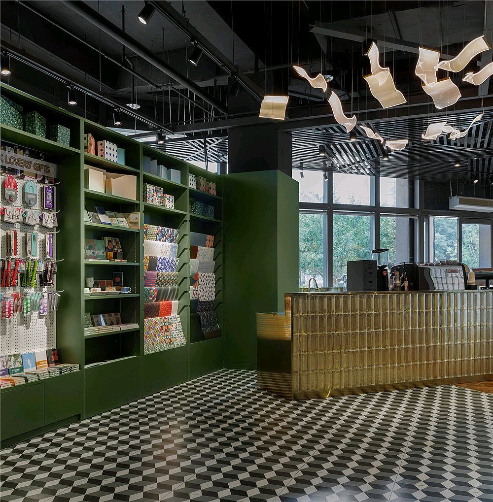 书店设计。屏蔽眼前城市的川流不息