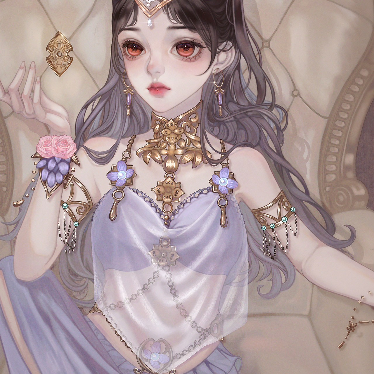 同人插画迦南x花少北