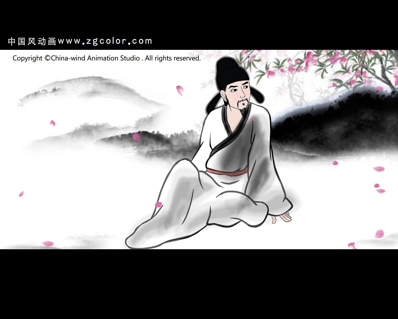 水墨动画-桃花仙（图ZMjU5NDM3Njky） - 动画片 - 站酷设计师中国风动画原创素材 - 站酷ZCOOL