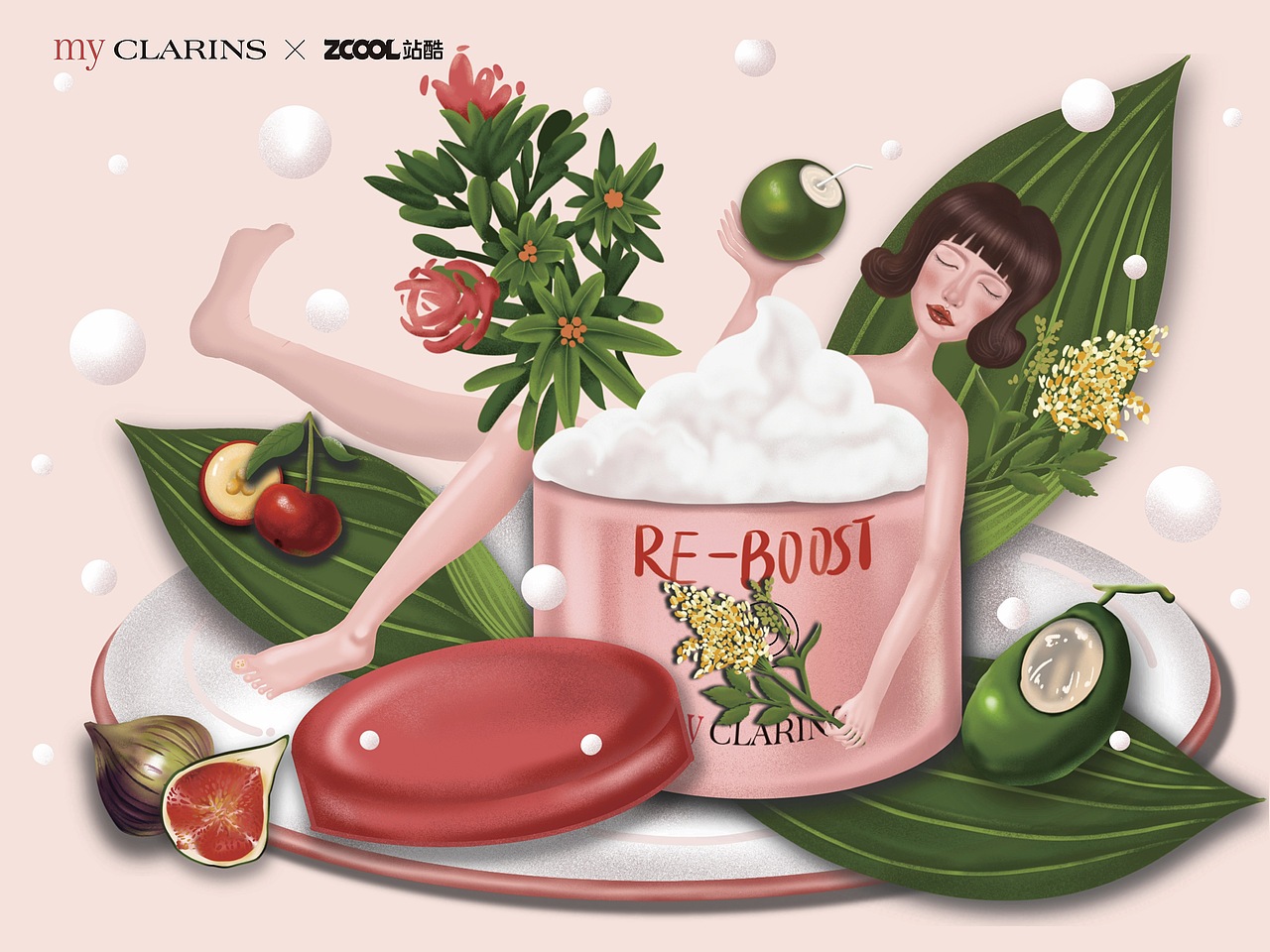 美肌精灵（图ZMjk4MjIzMDA0） - 海报 - 站酷设计师念卿tang原创素材 - 站酷ZCOOL