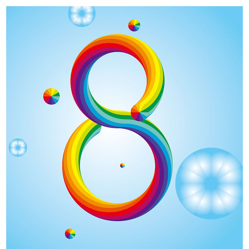 彩虹数字来一波（图ZODk1MzczMTY=） - 图标 - 站酷设计师LeeLee_yan_原创素材 - 站酷ZCOOL