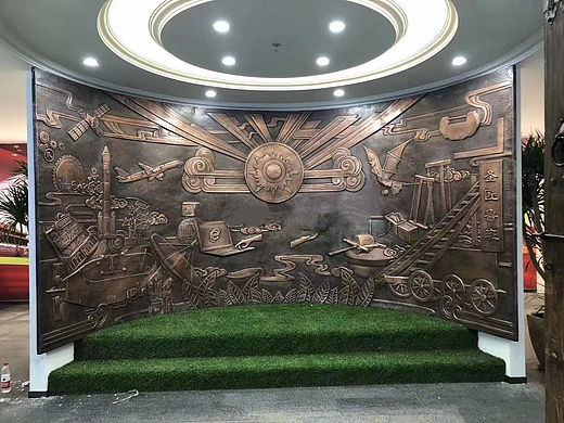 航空主题展厅浮雕设计公司